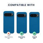 Laptop, Telefoane si Tablete - Telefoane mobile si accesorii - Accesorii Telefoane - Huse telefoane - Husa Kwmobile pentru Google Pixel 10/Pixel 10 Pro, compatibilitate MagSafe, anti-alunecare, silicon, albastru - Infinity.ro