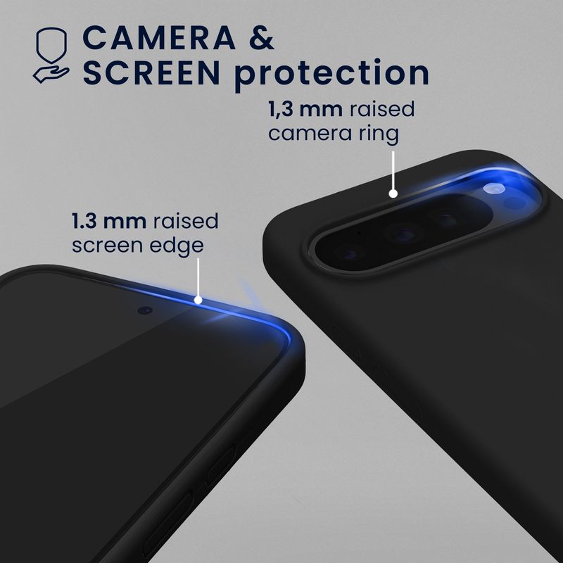 Laptop, Telefoane si Tablete - Telefoane mobile si accesorii - Accesorii Telefoane - Huse telefoane - Husa Kwmobile pentru Google Pixel 10/Pixel 10 Pro, compatibilitate MagSafe, anti-alunecare, silicon, negru - Infinity.ro