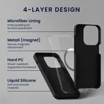 Laptop, Telefoane si Tablete - Telefoane mobile si accesorii - Accesorii Telefoane - Huse telefoane - Husa Kwmobile pentru Google Pixel 10/Pixel 10 Pro, compatibilitate MagSafe, anti-alunecare, silicon, negru - Infinity.ro