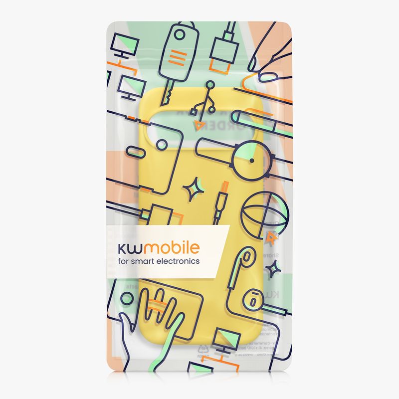 Laptop, Telefoane si Tablete - Telefoane mobile si accesorii - Accesorii Telefoane - Huse telefoane - Husa Kwmobile pentru Google Pixel 10/Pixel 10 Pro, compatibilitate MagSafe, anti-alunecare, silicon, galben - Infinity.ro