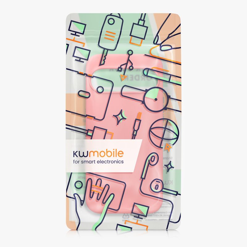 Laptop, Telefoane si Tablete - Telefoane mobile si accesorii - Accesorii Telefoane - Huse telefoane - Husa Kwmobile pentru Google Pixel 10/Pixel 10 Pro, compatibilitate MagSafe, silicon, coral - Infinity.ro