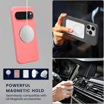Laptop, Telefoane si Tablete - Telefoane mobile si accesorii - Accesorii Telefoane - Huse telefoane - Husa Kwmobile pentru Google Pixel 10/Pixel 10 Pro, compatibilitate MagSafe, silicon, coral - Infinity.ro