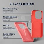 Laptop, Telefoane si Tablete - Telefoane mobile si accesorii - Accesorii Telefoane - Huse telefoane - Husa Kwmobile pentru Google Pixel 10/Pixel 10 Pro, compatibilitate MagSafe, silicon, coral - Infinity.ro