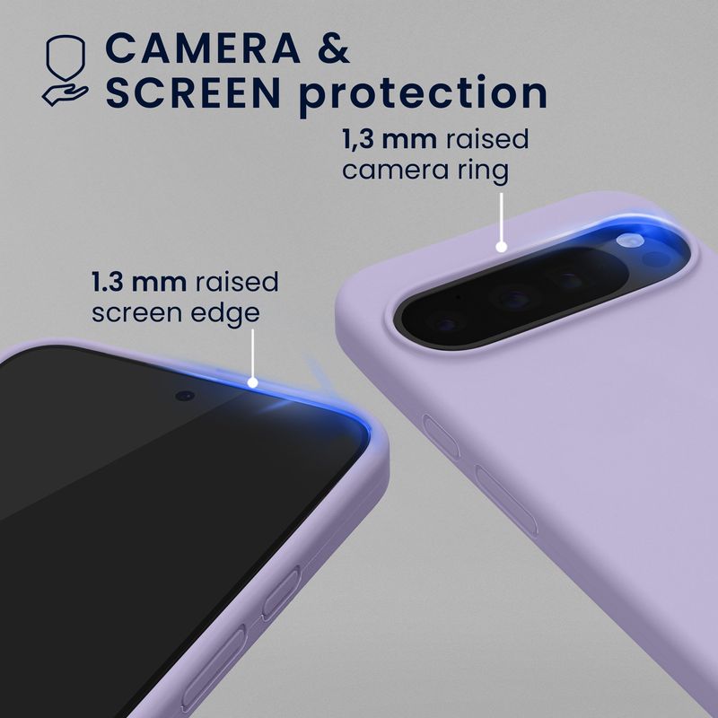 Laptop, Telefoane si Tablete - Telefoane mobile si accesorii - Accesorii Telefoane - Huse telefoane - Husa Kwmobile pentru Google Pixel 10/Pixel 10 Pro, compatibilitate MagSafe, silicon, lavanda - Infinity.ro