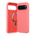 Laptop, Telefoane si Tablete - Telefoane mobile si accesorii - Accesorii Telefoane - Huse telefoane - Husa Kwmobile pentru Google Pixel 10/Pixel 10 Pro, compatibilitate MagSafe, silicon, coral - Infinity.ro
