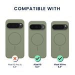 Laptop, Telefoane si Tablete - Telefoane mobile si accesorii - Accesorii Telefoane - Huse telefoane - Husa Kwmobile pentru Google Pixel 10/Pixel 10 Pro, compatibilitate MagSafe, silicon, verde - Infinity.ro