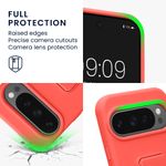Laptop, Telefoane si Tablete - Telefoane mobile si accesorii - Accesorii Telefoane - Huse telefoane - Husa Kwmobile pentru Google Pixel 10/Pixel 10 Pro, functie stand, silicon, coral - Infinity.ro