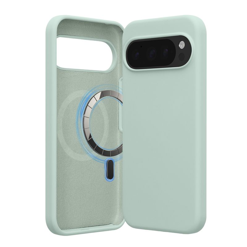Laptop, Telefoane si Tablete - Telefoane mobile si accesorii - Accesorii Telefoane - Huse telefoane - Husa Kwmobile pentru Google Pixel 10/Pixel 10 Pro, compatibilitate MagSafe, silicon, menta - Infinity.ro