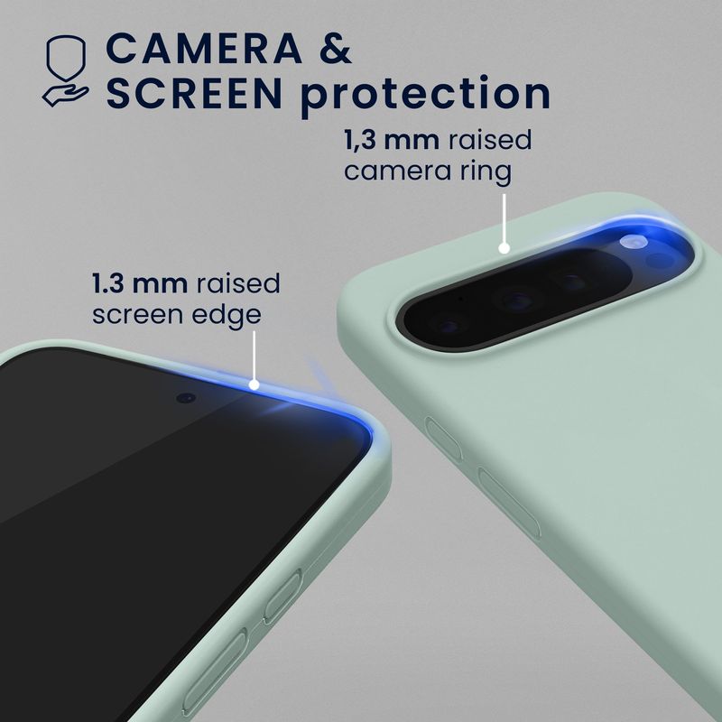 Laptop, Telefoane si Tablete - Telefoane mobile si accesorii - Accesorii Telefoane - Huse telefoane - Husa Kwmobile pentru Google Pixel 10/Pixel 10 Pro, compatibilitate MagSafe, silicon, menta - Infinity.ro