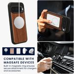 Laptop, Telefoane si Tablete - Telefoane mobile si accesorii - Accesorii Telefoane - Huse telefoane - Husa Kwmobile pentru Google Pixel 10/Pixel 10 Pro, compatibilitate MagSafe, lemn, TPU, maro - Infinity.ro