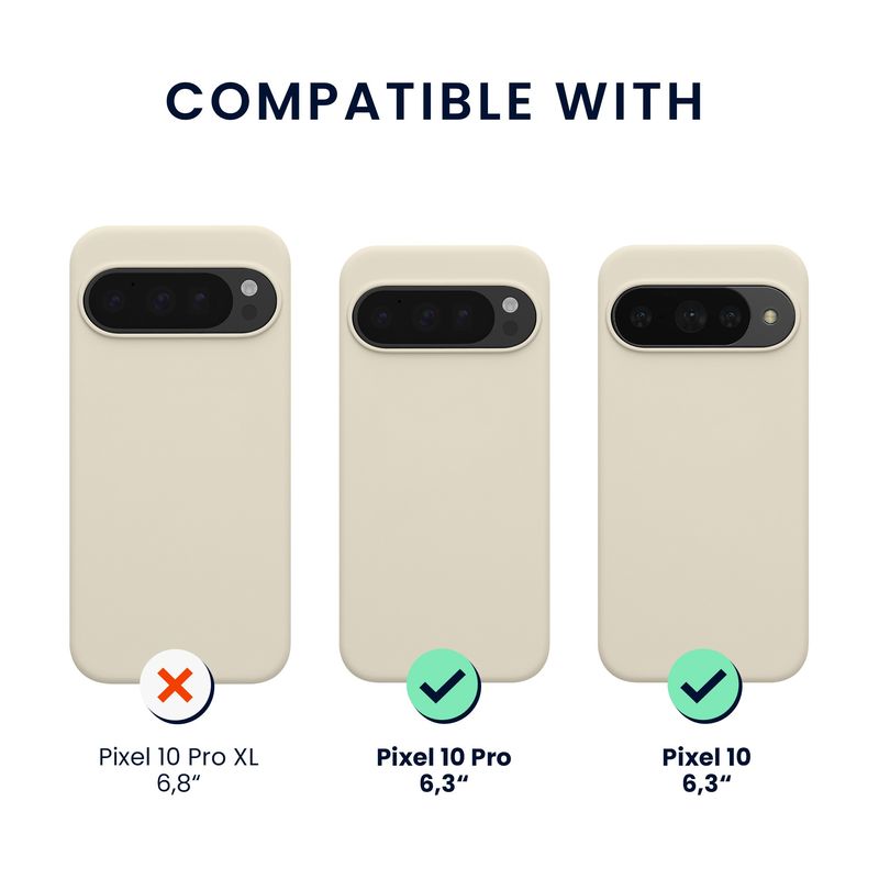 Laptop, Telefoane si Tablete - Telefoane mobile si accesorii - Accesorii Telefoane - Huse telefoane - Husa Kwmobile pentru Google Pixel 10/Pixel 10 Pro, compatibilitate MagSafe, silicon, bej - Infinity.ro