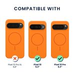 Laptop, Telefoane si Tablete - Telefoane mobile si accesorii - Accesorii Telefoane - Huse telefoane - Husa Kwmobile pentru Google Pixel 10/Pixel 10 Pro, compatibilitate MagSafe, silicon, portocaliu - Infinity.ro