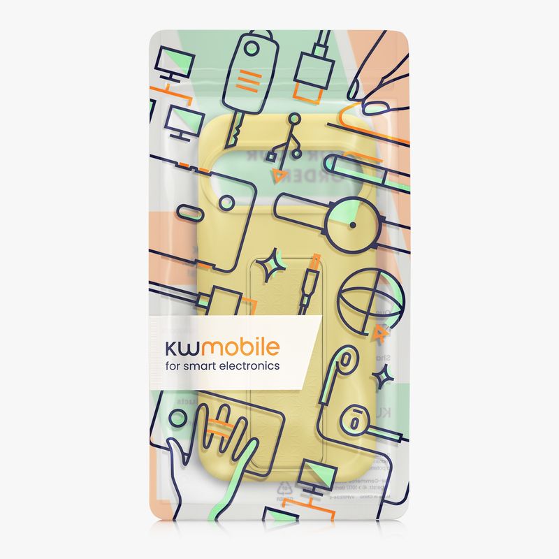 Laptop, Telefoane si Tablete - Telefoane mobile si accesorii - Accesorii Telefoane - Huse telefoane - Husa Kwmobile pentru Google Pixel 10/Pixel 10 Pro, functie stand, silicon, galben - Infinity.ro