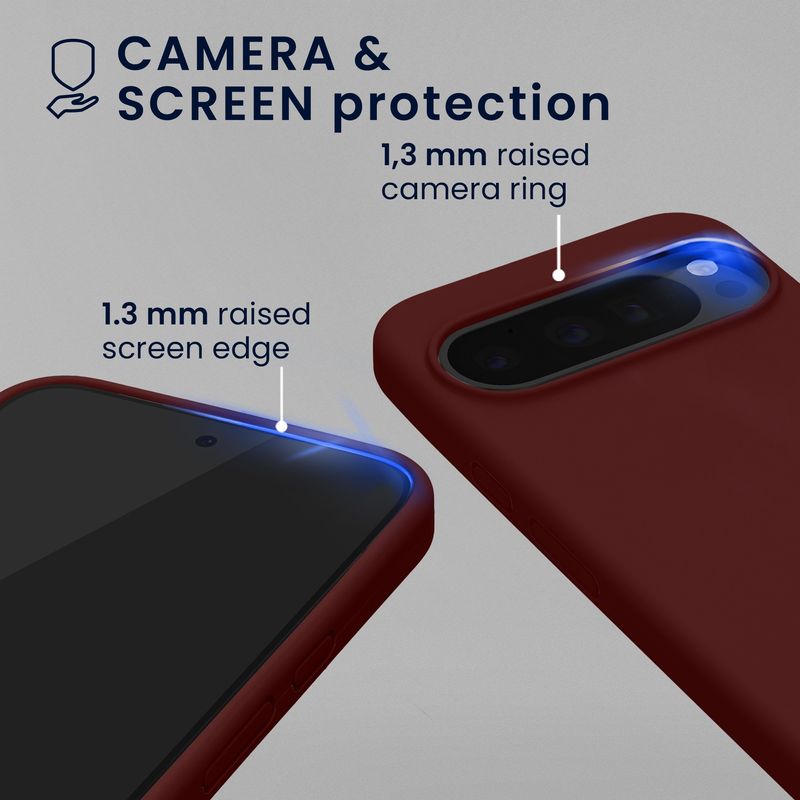 Laptop, Telefoane si Tablete - Telefoane mobile si accesorii - Accesorii Telefoane - Huse telefoane - Husa Kwmobile pentru Google Pixel 10/Pixel 10 Pro, compatibilitate MagSafe, silicon, mov, bordo - Infinity.ro