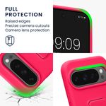 Laptop, Telefoane si Tablete - Telefoane mobile si accesorii - Accesorii Telefoane - Huse telefoane - Husa Kwmobile pentru Google Pixel 10/Pixel 10 Pro, functie stand, silicon, roz neon - Infinity.ro