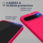 Laptop, Telefoane si Tablete - Telefoane mobile si accesorii - Accesorii Telefoane - Huse telefoane - Husa Kwmobile pentru Google Pixel 10/Pixel 10 Pro, compatibilitate MagSafe, silicon, roz neon - Infinity.ro