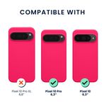 Laptop, Telefoane si Tablete - Telefoane mobile si accesorii - Accesorii Telefoane - Huse telefoane - Husa Kwmobile pentru Google Pixel 10/Pixel 10 Pro, compatibilitate MagSafe, silicon, roz neon - Infinity.ro