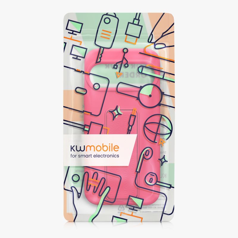 Laptop, Telefoane si Tablete - Telefoane mobile si accesorii - Accesorii Telefoane - Huse telefoane - Husa Kwmobile pentru Google Pixel 10/Pixel 10 Pro, functie stand, silicon, roz neon - Infinity.ro