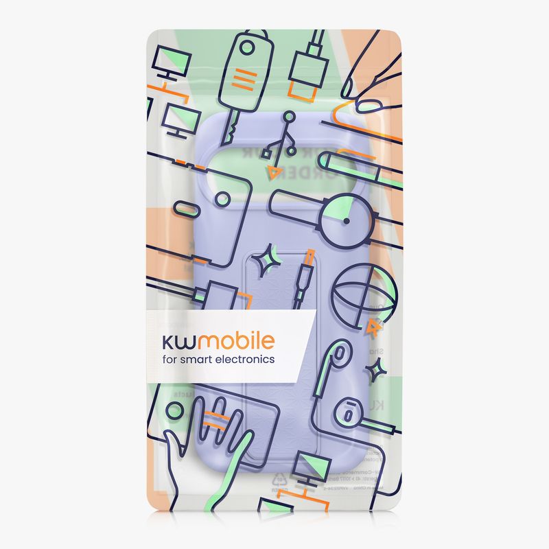 Laptop, Telefoane si Tablete - Telefoane mobile si accesorii - Accesorii Telefoane - Huse telefoane - Husa Kwmobile pentru Google Pixel 10/Pixel 10 Pro, functie stand, silicon, mov - Infinity.ro