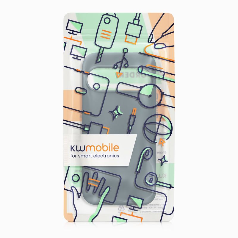 Laptop, Telefoane si Tablete - Telefoane mobile si accesorii - Accesorii Telefoane - Huse telefoane - Husa Kwmobile pentru Google Pixel 10/Pixel 10 Pro, incarcare wireless, silicon, ardezie - Infinity.ro