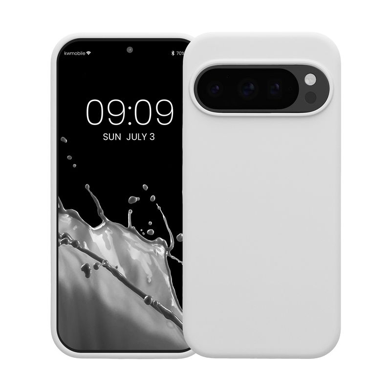 Laptop, Telefoane si Tablete - Telefoane mobile si accesorii - Accesorii Telefoane - Huse telefoane - Husa Kwmobile pentru Google Pixel 10/Pixel 10 Pro, incarcare wireless, silicon, alb - Infinity.ro