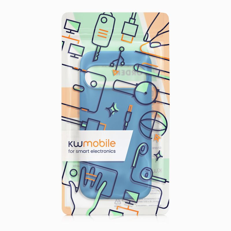 Laptop, Telefoane si Tablete - Telefoane mobile si accesorii - Accesorii Telefoane - Huse telefoane - Husa Kwmobile pentru Google Pixel 10/Pixel 10 Pro, incarcare wireless, silicon, albastru recif - Infinity.ro