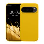 Laptop, Telefoane si Tablete - Telefoane mobile si accesorii - Accesorii Telefoane - Huse telefoane - Husa Kwmobile pentru Google Pixel 10/Pixel 10 Pro, incarcare wireless, silicon, galben - Infinity.ro