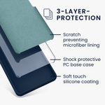 Laptop, Telefoane si Tablete - Telefoane mobile si accesorii - Accesorii Telefoane - Huse telefoane - Husa Kwmobile pentru Google Pixel 10/Pixel 10 Pro, incarcare wireless, silicon, bleumarin - Infinity.ro
