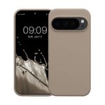 Laptop, Telefoane si Tablete - Telefoane mobile si accesorii - Accesorii Telefoane - Huse telefoane - Husa Kwmobile pentru Google Pixel 10/Pixel 10 Pro, incarcare wireless, silicon, gri, bej - Infinity.ro