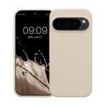 Laptop, Telefoane si Tablete - Telefoane mobile si accesorii - Accesorii Telefoane - Huse telefoane - Husa Kwmobile pentru Google Pixel 10/Pixel 10 Pro, incarcare wireless, silicon, crem - Infinity.ro