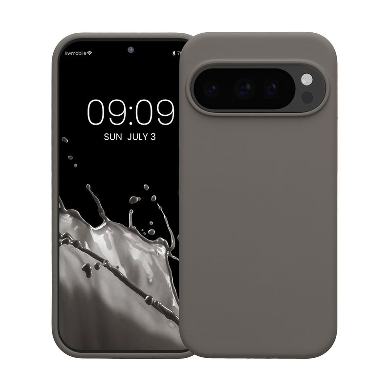 Laptop, Telefoane si Tablete - Telefoane mobile si accesorii - Accesorii Telefoane - Huse telefoane - Husa Kwmobile pentru Google Pixel 10/Pixel 10 Pro, incarcare wireless, silicon, gri - Infinity.ro