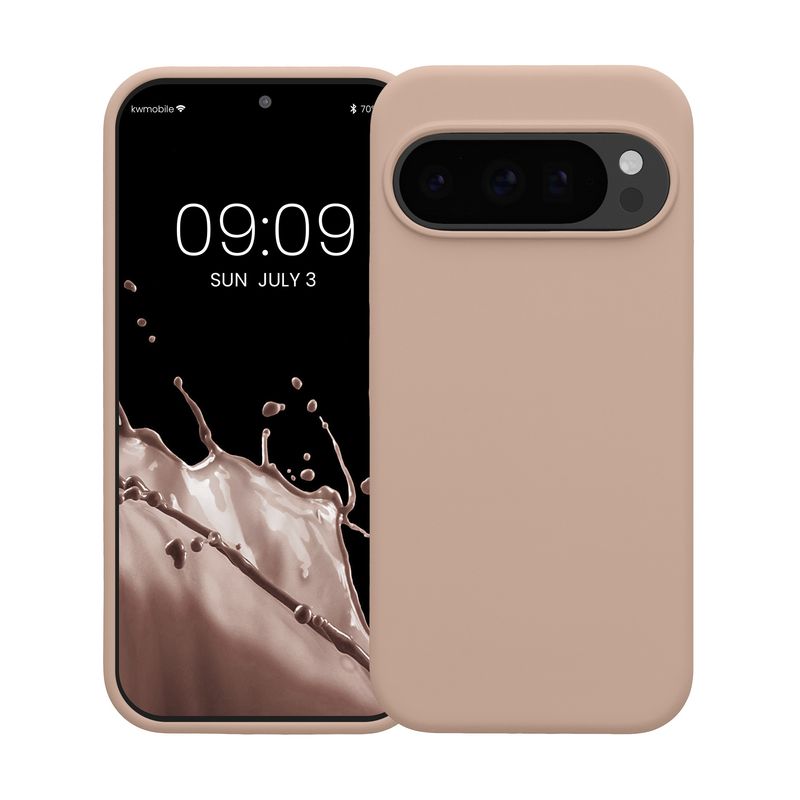 Laptop, Telefoane si Tablete - Telefoane mobile si accesorii - Accesorii Telefoane - Huse telefoane - Husa Kwmobile pentru Google Pixel 10/Pixel 10 Pro, incarcare wireless, silicon, bej - Infinity.ro