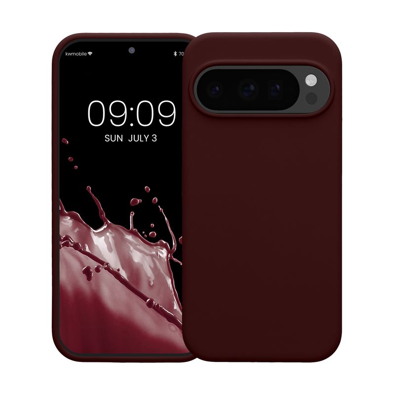 Laptop, Telefoane si Tablete - Telefoane mobile si accesorii - Accesorii Telefoane - Huse telefoane - Husa Kwmobile pentru Google Pixel 10/Pixel 10 Pro, incarcare wireless, silicon, rosu aramiu - Infinity.ro