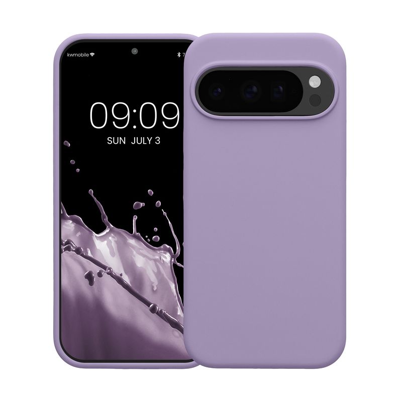 Laptop, Telefoane si Tablete - Telefoane mobile si accesorii - Accesorii Telefoane - Huse telefoane - Husa Kwmobile pentru Google Pixel 10/Pixel 10 Pro, incarcare wireless, silicon, mov violet - Infinity.ro
