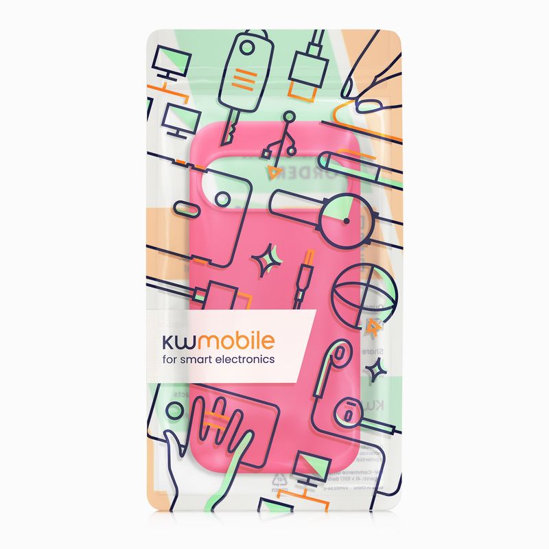 Laptop, Telefoane si Tablete - Telefoane mobile si accesorii - Accesorii Telefoane - Huse telefoane - Husa Kwmobile pentru Google Pixel 10/Pixel 10 Pro, incarcare wireless, silicon, roz neon - Infinity.ro