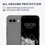 Laptop, Telefoane si Tablete - Telefoane mobile si accesorii - Accesorii Telefoane - Huse telefoane - Husa Kwmobile pentru Google Pixel 10a, anti-alunecare, protectie la zgarieturi, silicon, gri - Infinity.ro