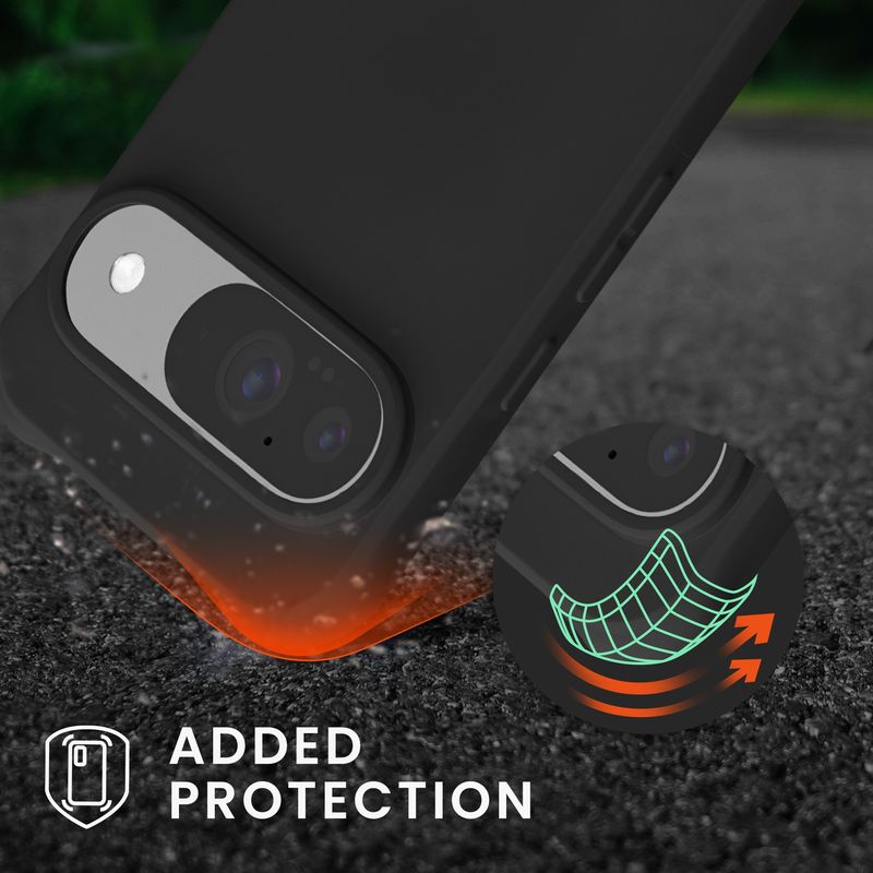 Laptop, Telefoane si Tablete - Telefoane mobile si accesorii - Accesorii Telefoane - Huse telefoane - Husa Kwmobile pentru Google Pixel 10/Pixel 10 Pro, protectie la socuri, silicon, negru - Infinity.ro