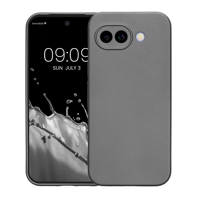 Laptop, Telefoane si Tablete - Telefoane mobile si accesorii - Accesorii Telefoane - Huse telefoane - Husa Kwmobile pentru Google Pixel 10a, anti-alunecare, protectie la zgarieturi, silicon, gri - Infinity.ro