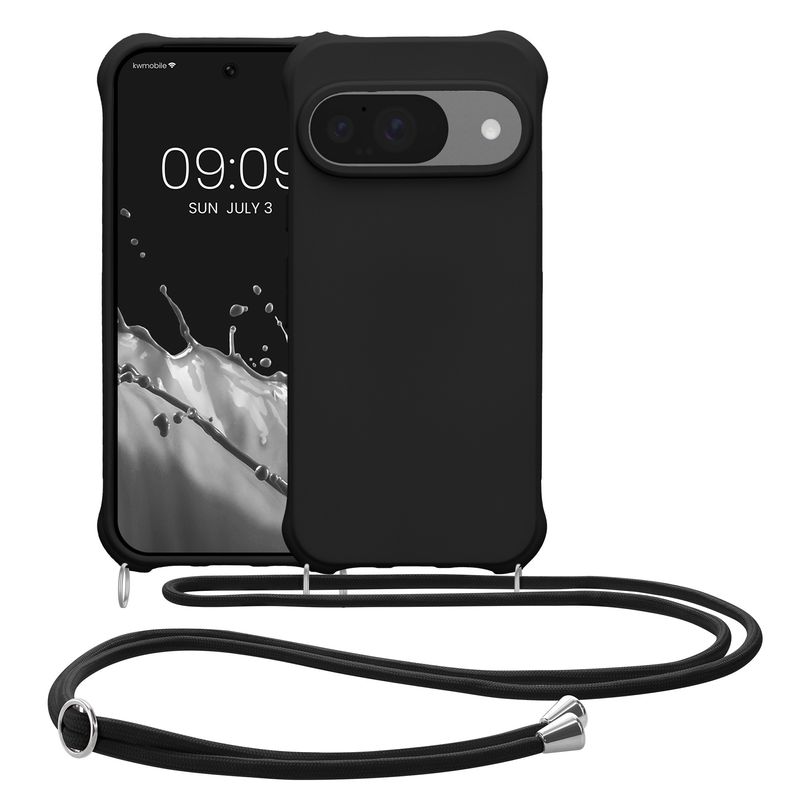 Laptop, Telefoane si Tablete - Telefoane mobile si accesorii - Accesorii Telefoane - Huse telefoane - Husa Kwmobile pentru Google Pixel 10/Pixel 10 Pro, protectie la socuri, silicon, negru - Infinity.ro