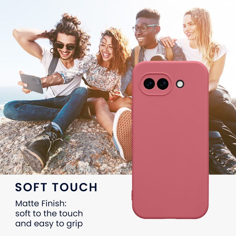 Laptop, Telefoane si Tablete - Telefoane mobile si accesorii - Accesorii Telefoane - Huse telefoane - Husa Kwmobile pentru Google Pixel 10a, anti-alunecare, protectie la zgarieturi, silicon, roz - Infinity.ro