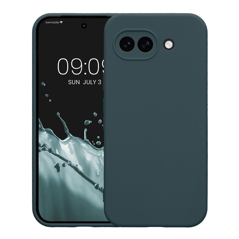 Laptop, Telefoane si Tablete - Telefoane mobile si accesorii - Accesorii Telefoane - Huse telefoane - Husa Kwmobile pentru Google Pixel 10a, anti-alunecare, silicon, ardezie - Infinity.ro