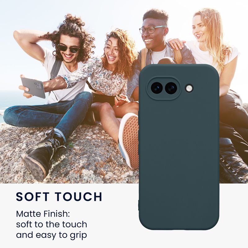 Laptop, Telefoane si Tablete - Telefoane mobile si accesorii - Accesorii Telefoane - Huse telefoane - Husa Kwmobile pentru Google Pixel 10a, anti-alunecare, silicon, ardezie - Infinity.ro