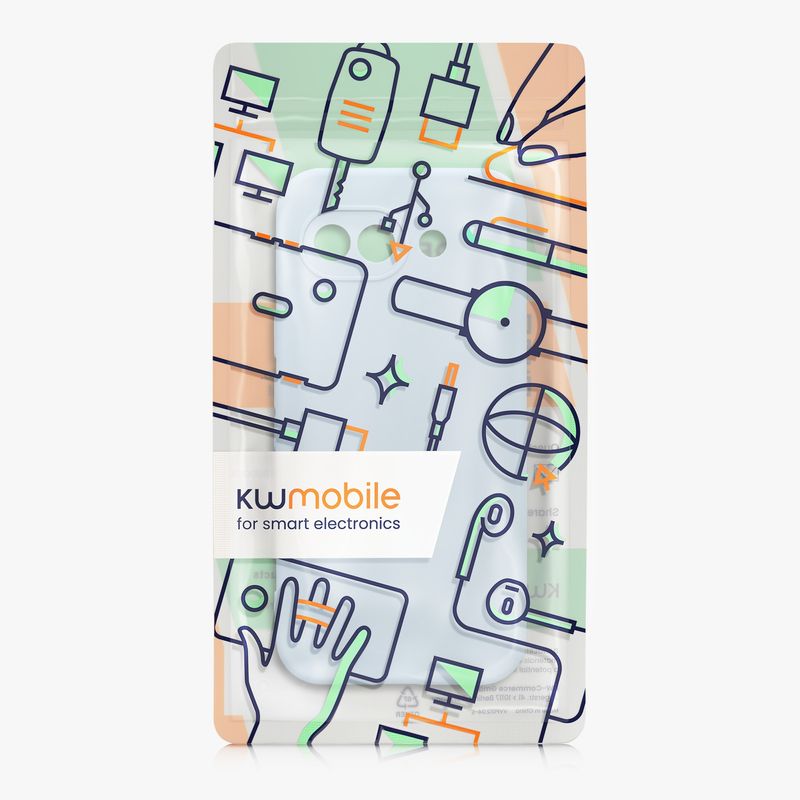 Laptop, Telefoane si Tablete - Telefoane mobile si accesorii - Accesorii Telefoane - Huse telefoane - Husa Kwmobile pentru Google Pixel 10a, anti-alunecare, silicon, albastru deschis - Infinity.ro