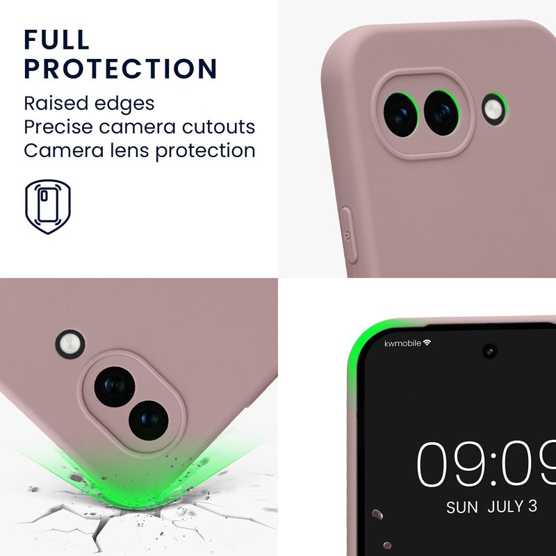Laptop, Telefoane si Tablete - Telefoane mobile si accesorii - Accesorii Telefoane - Huse telefoane - Husa Kwmobile pentru Google Pixel 10a, anti-alunecare, silicon, lila - Infinity.ro