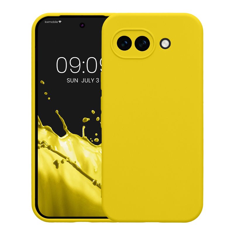 Laptop, Telefoane si Tablete - Telefoane mobile si accesorii - Accesorii Telefoane - Huse telefoane - Husa Kwmobile pentru Google Pixel 10a, anti-alunecare, silicon, galben - Infinity.ro