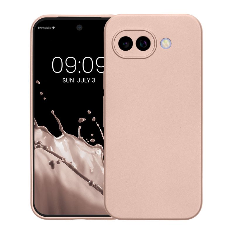 Laptop, Telefoane si Tablete - Telefoane mobile si accesorii - Accesorii Telefoane - Huse telefoane - Husa Kwmobile pentru Google Pixel 10a, anti-alunecare, silicon, auriu - Infinity.ro