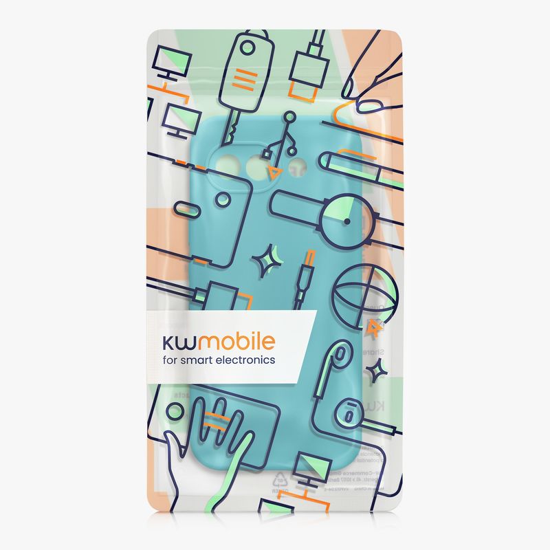 Laptop, Telefoane si Tablete - Telefoane mobile si accesorii - Accesorii Telefoane - Huse telefoane - Husa Kwmobile pentru Google Pixel 10a, anti-alunecare, silicon, turcoaz mat - Infinity.ro
