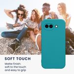 Laptop, Telefoane si Tablete - Telefoane mobile si accesorii - Accesorii Telefoane - Huse telefoane - Husa Kwmobile pentru Google Pixel 10a, anti-alunecare, silicon, turcoaz mat - Infinity.ro