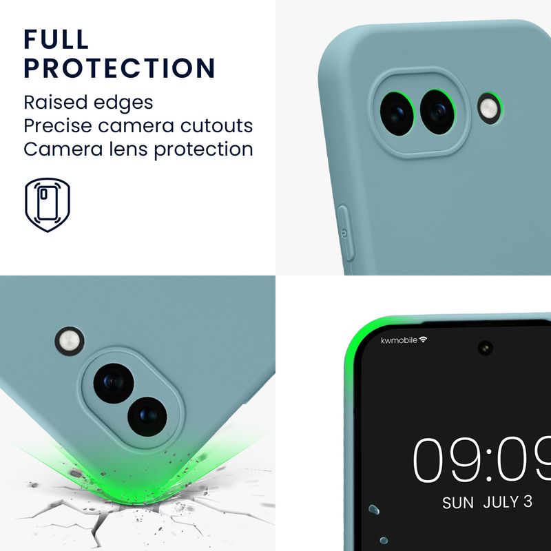 Laptop, Telefoane si Tablete - Telefoane mobile si accesorii - Accesorii Telefoane - Huse telefoane - Husa Kwmobile pentru Google Pixel 10a, anti-alunecare, silicon, piatra - Infinity.ro