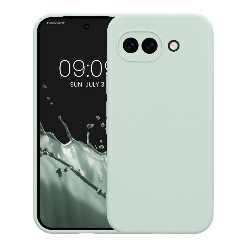 Laptop, Telefoane si Tablete - Telefoane mobile si accesorii - Accesorii Telefoane - Huse telefoane - Husa Kwmobile pentru Google Pixel 10a, anti-alunecare, silicon, menta - Infinity.ro